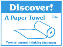 Discover A Paper Towel Card Set,  2nd, 3rd, 4th Grade Teaching Material