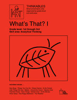 Whats That I Activity Sheets, Primary Grades for Teaching Anaylitical Thinking